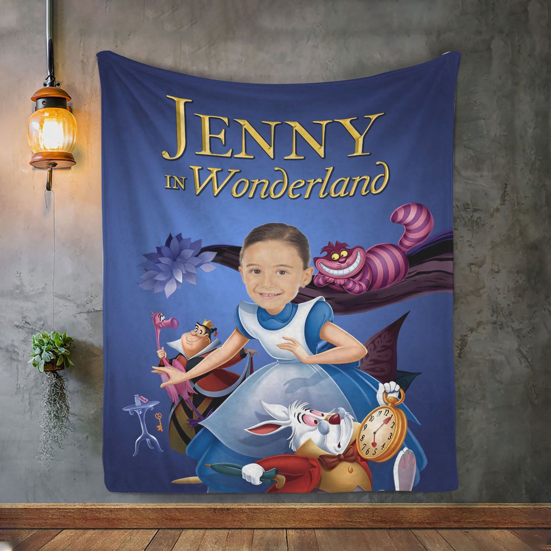 Custom Disney Alice in Wonderland Blanket Lice Blanket Etsy