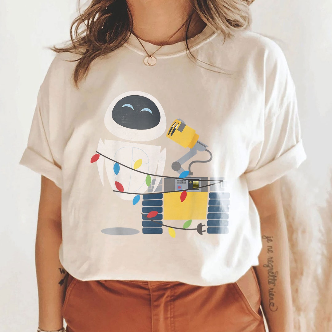 Disney Pixar Walle Eve Christmas Light Wrap Graphic Vintage Etsy