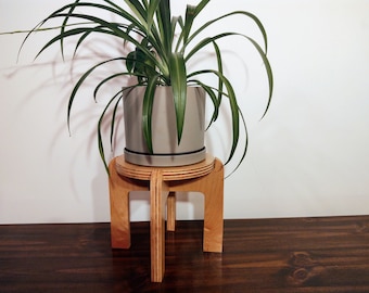 8 Inch Tall Wooden Indoor Plant Stand - Riser