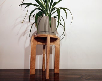 12 Inch Tall Wooden Indoor Plant Stand - Riser