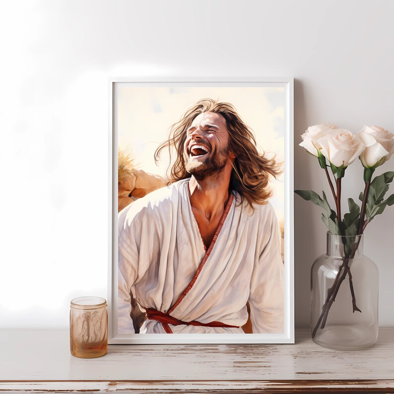 Jesús riendo, Abrazar a Jesús, El señor y salvador, Arte cristiano ...