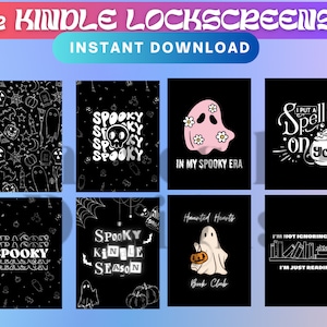 12 Kindle Lockscreens, Halloween Kindle Wallpaper, Paperwhite LockScreen, Kindle Screen Saver, Spooky Kindle Lock Screen, Kindle Lock Screen