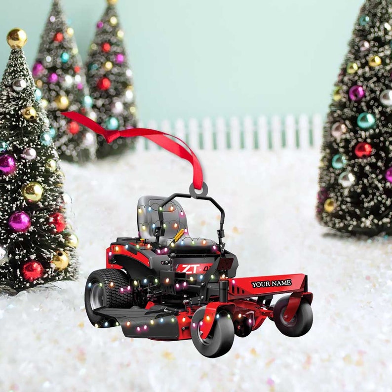 Lawn Mower Christmas Tree Ornament 