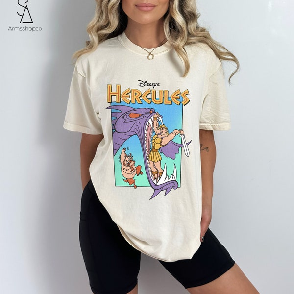 Vintage 90's Disney Hercules Comfort Colors® Shirt, Retro Hercules 1997 Shirt, Disneyworld Shirt, Magic Kingdom Shirt, Disney Family Shirts