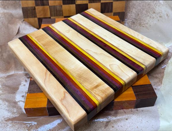 Taco De Madera African Blackwood 1.5x1.5x18 Pulgadas – Grado Estándar, Veta Normal, Madera De Palo Rosa