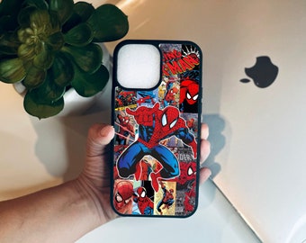 Spiderman Phone Case Comics iPhone 15/ iPhone 15pro/ iPhone 15ProMax/ Comic Book/ iPhone 14/ iPhone 13/ PRO/MAX/ iPhone 12/ iPhone 11
