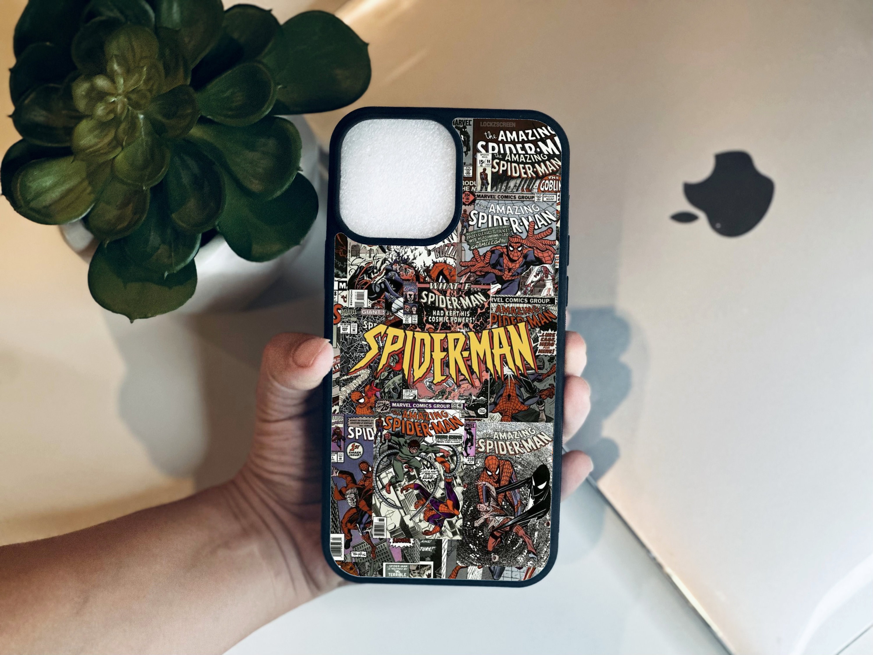 Spiderman Phone Case Comics iPhone 15/ iPhone 15pro/ iPhone 15ProMax/ Comic Book/ iPhone 14/ iPhone 13/ PRO/MAX