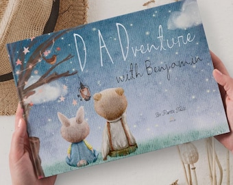 Dadventure- Personalised New Dad Gift, Personalised Father's Day Book, Gift for Daddy, Boy/Girl/Baby  Book for Dads, Custom Dad Gift