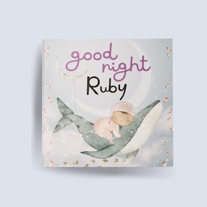 Livre pour enfants Bonne nuit, conte personnalisé au coucher, souvenir unique, cadeau personnalisé pour bébé, tout-petit et nouveau-né, prénom personnalisé dans l'histoire