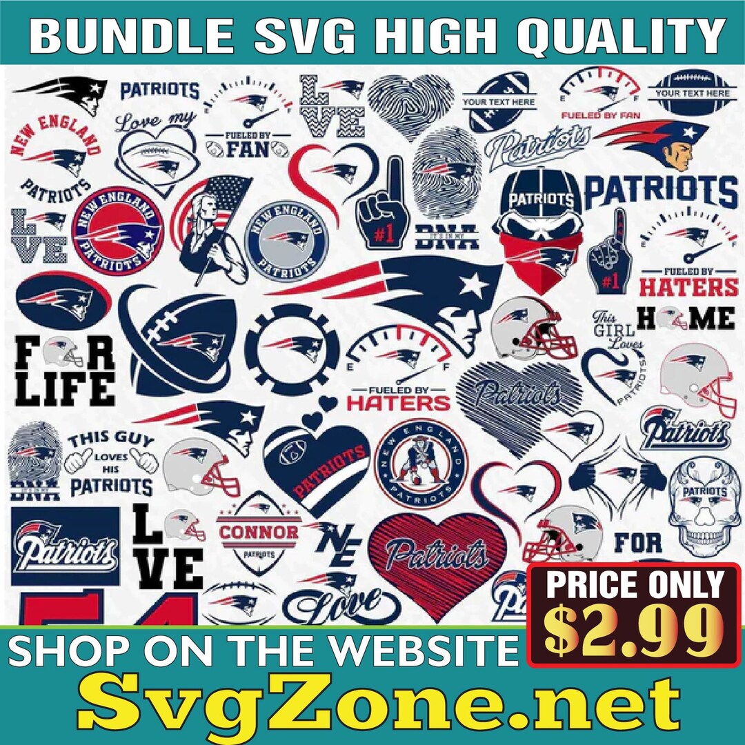 New England Patriots Bundle Svg Logo and N-F-L Logo Svg - Etsy