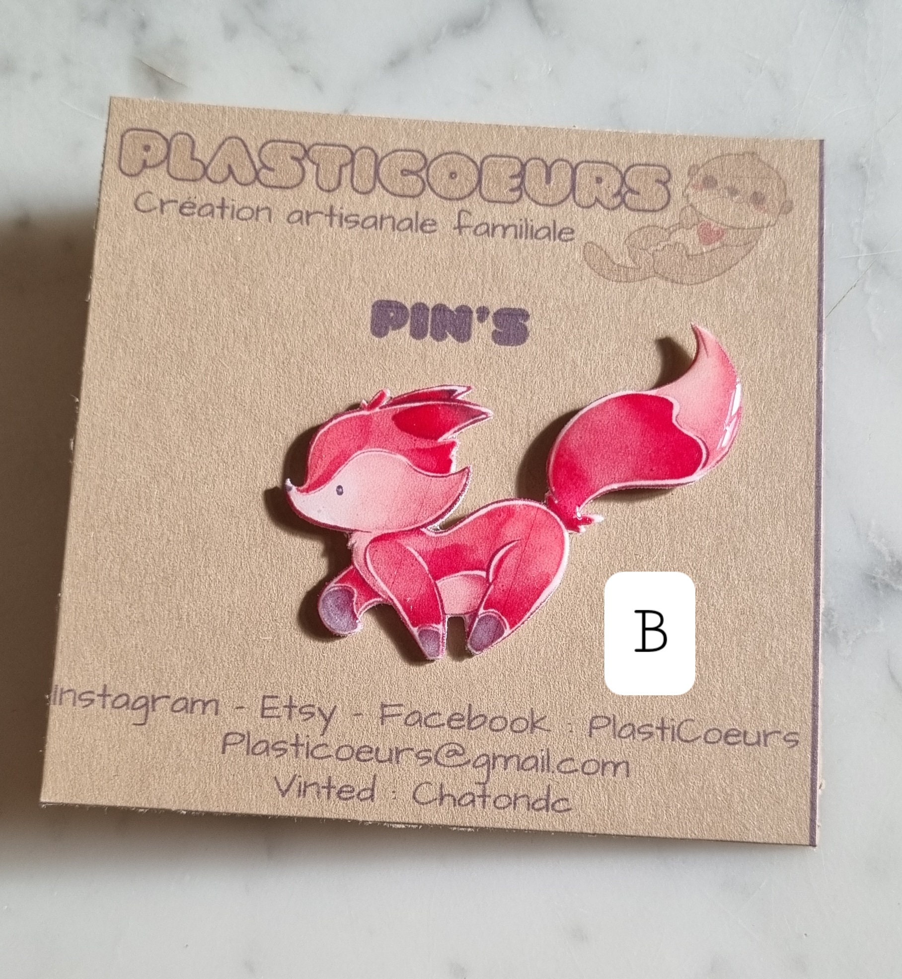 Cute Fox Pin - Etsy