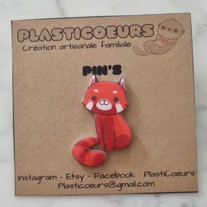 Classic Red Panda Pin