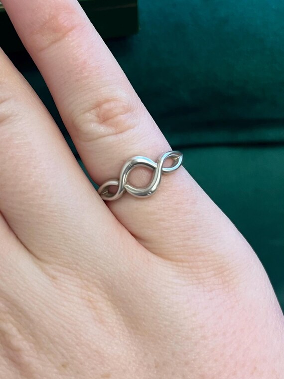 Sterling Silver Infinity ring 925 - image 5
