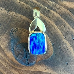 14k OPAL Inlay Pendant