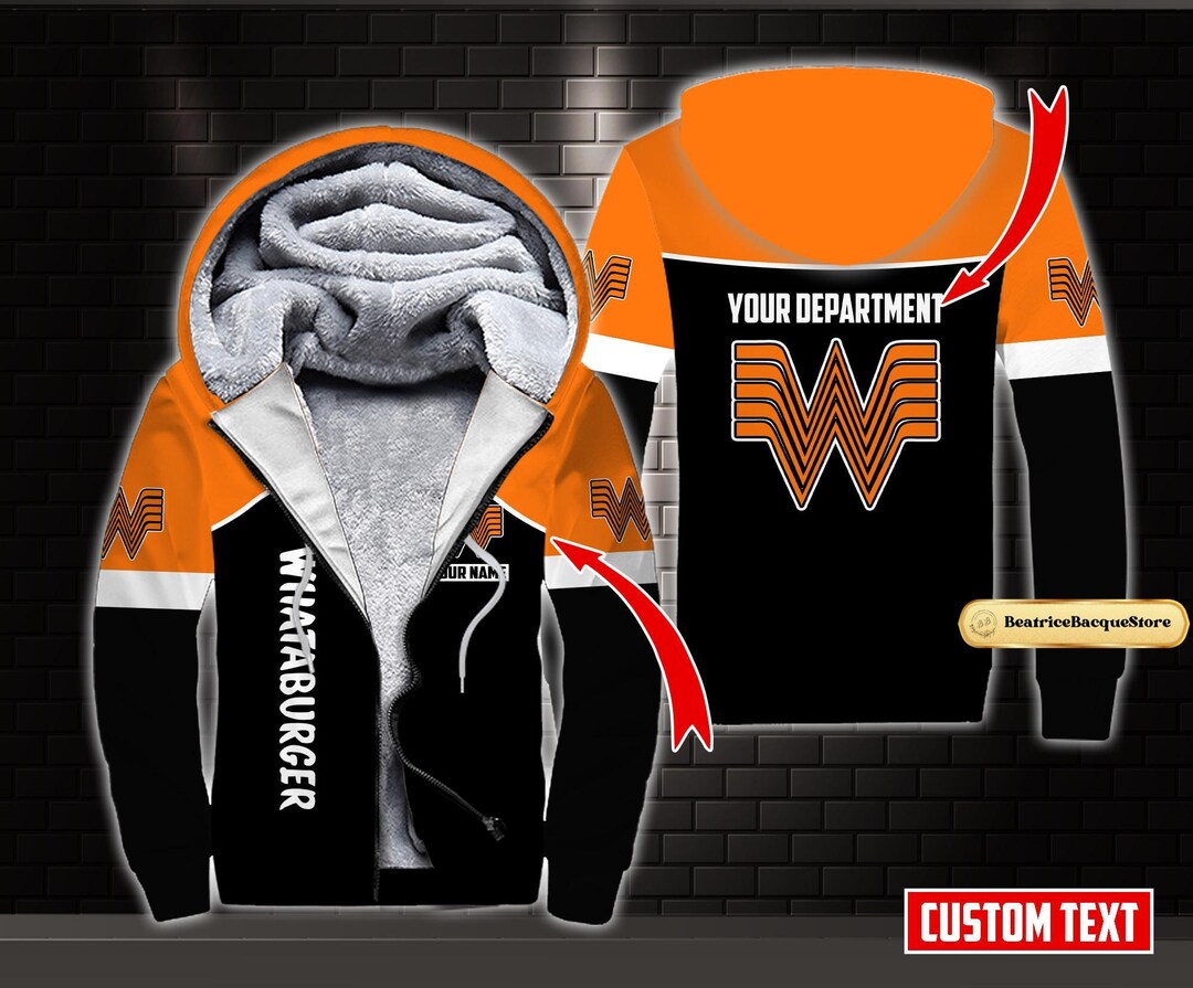 Whataburger Fleece Hoodie Whataburger Hoodie Whataburger Etsy