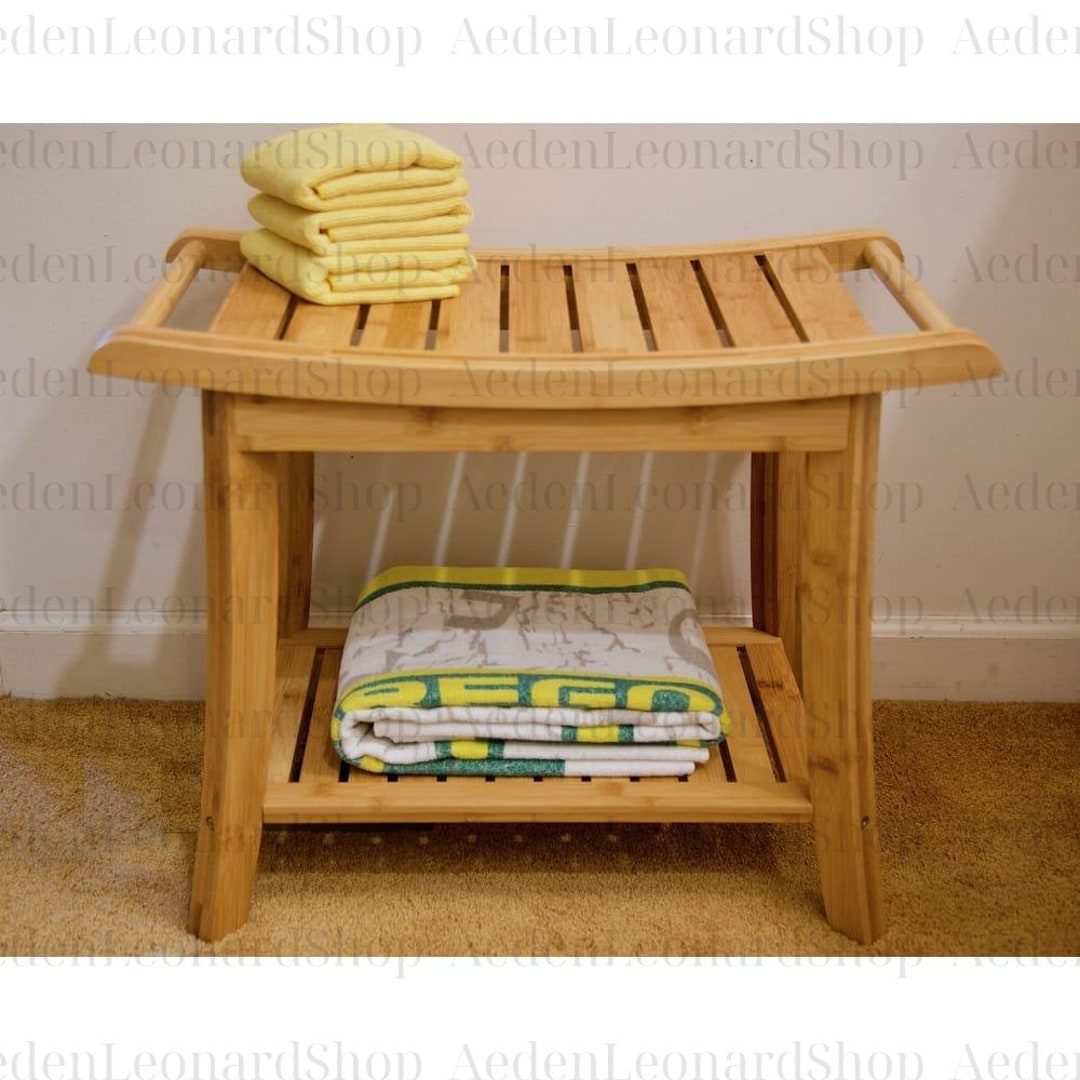 Shower Stool for Bathroom Wooden Shower Benches and Seats Etsy