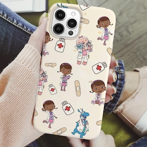 Doc McStuffins Doctor iPhone Case, Disney Junior Toy Hospital Phone Cover, Kids Medical Hero Gift for iPhone 16 15 14 13 12 ID-0210-DBWQ