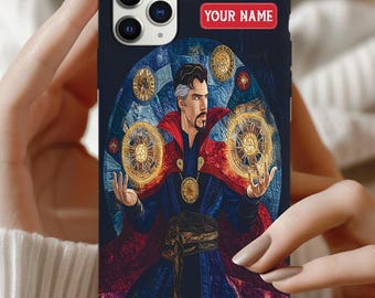 Personalized Doctor Strange iPhone Case, Marvel Magic Quilted Phone Cover, Mystic Arts Hero Case Cover ID-0610-DURK