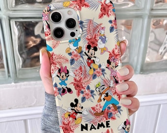 Personalized Disney Mickey Mouse And Friends Phone Case, Disney Mickey Mouse Characters Iphone Case, Gift For Cartoon Lovers ID-0211-2SDT