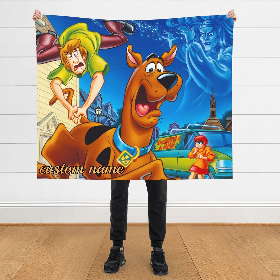 Personalized Name Scoobydoo Blankets Custom Throw Blanket Etsy