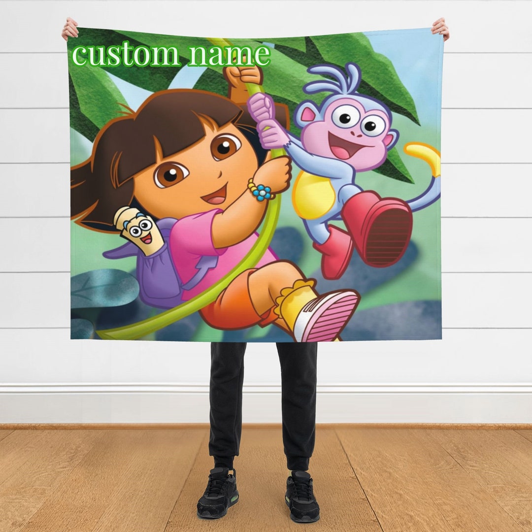 Personalized Name Dora the Explorer Blankets Custom Throw Etsy