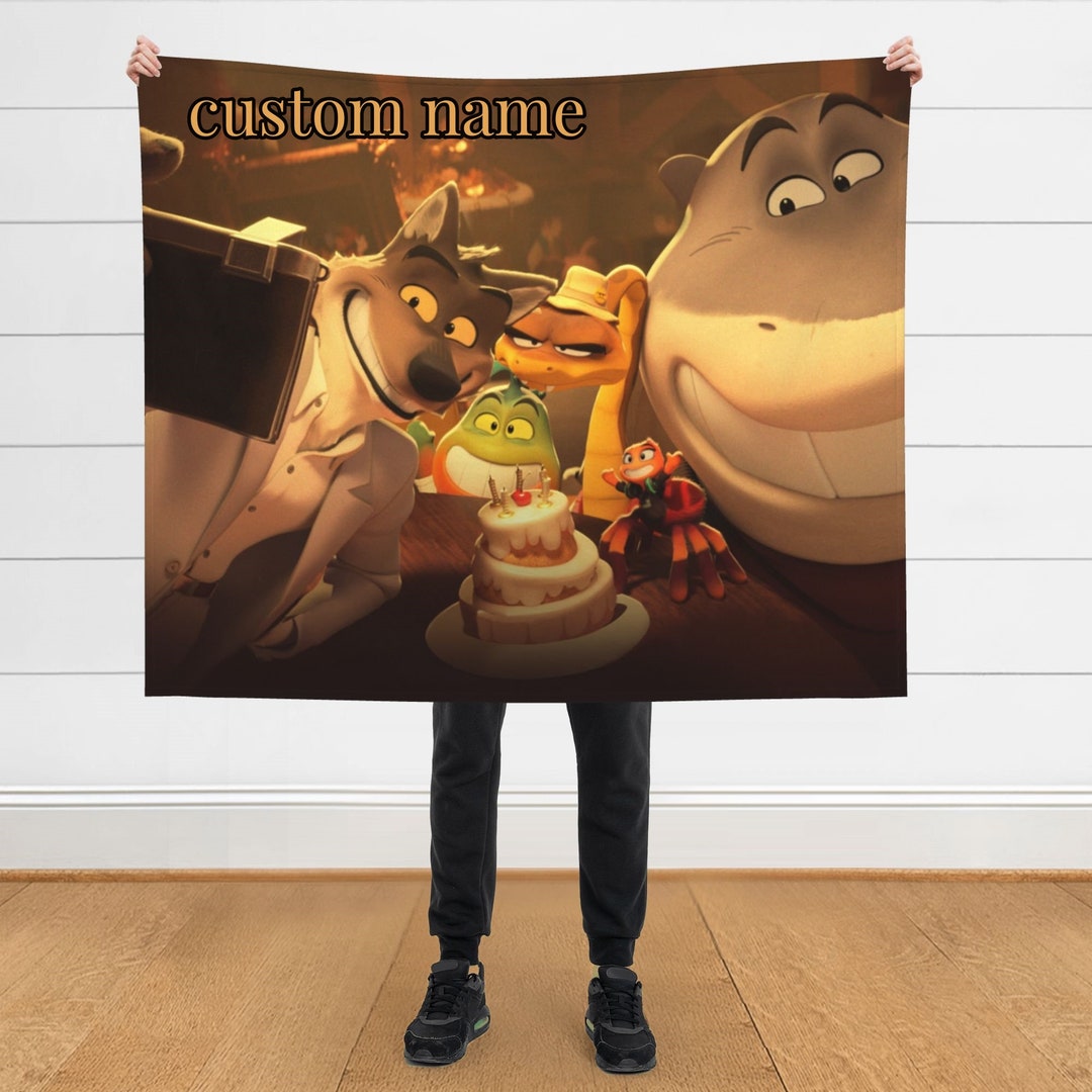 Personalized Name the Bad Guys Blankets Custom Throw Blanket Etsy