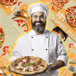 Zestaw ulotek menu pizzy, szablon fast food, szablon menu restauracji w formacie psd, szablon menu żywności, edytowalny Instagram pizzy lub PSD