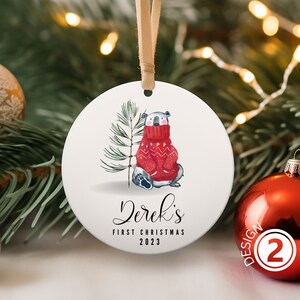 Personalized  baby&#39;s first christmas ornament -baby&#39;s First Christmas Ornament Customized Babies 1st Christmas, Personalized Baby Name