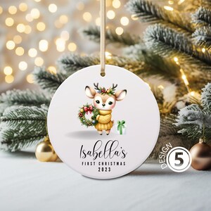 Personalized  baby&#39;s first christmas ornament -baby&#39;s First Christmas Ornament Customized Babies 1st Christmas, Personalized Baby Name