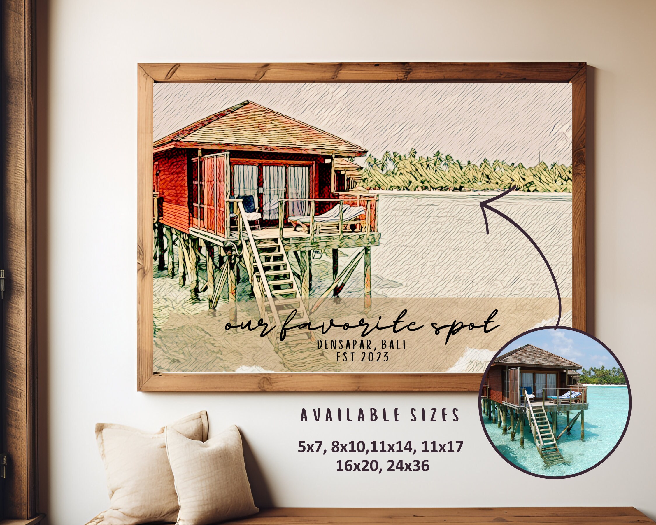 Custom/personalized Vintage Photo, Personalized Gift, New Home Gift ...
