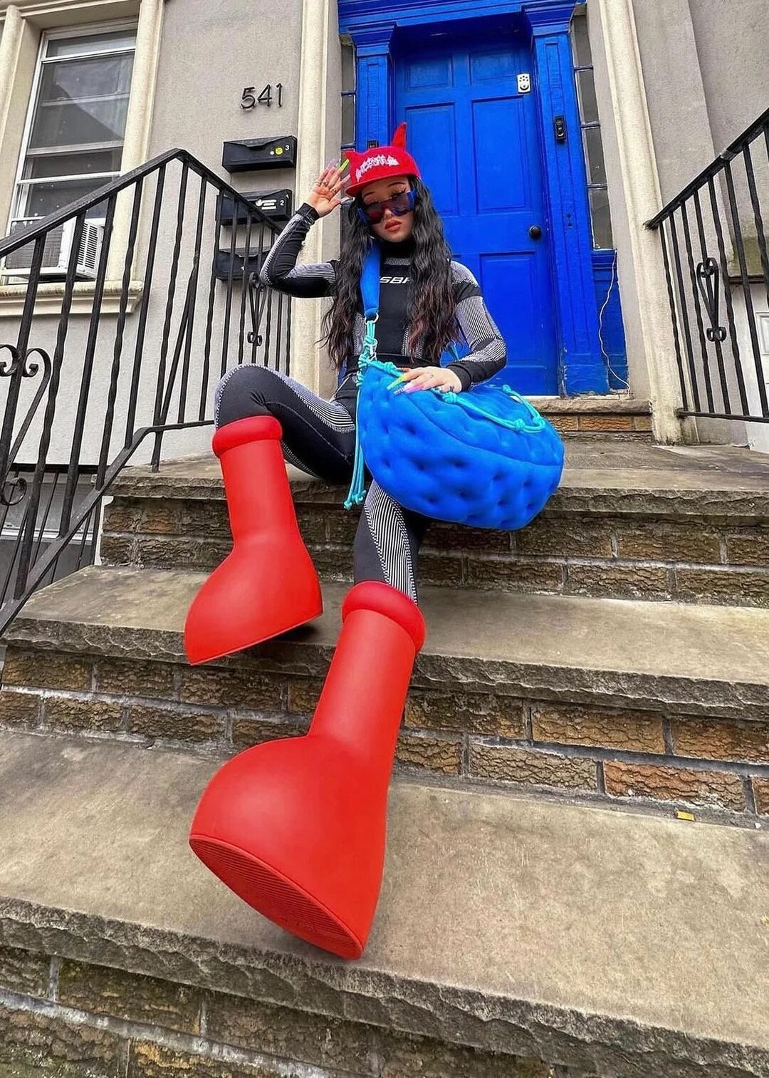 Big Red Boots For Men And Women Etsy