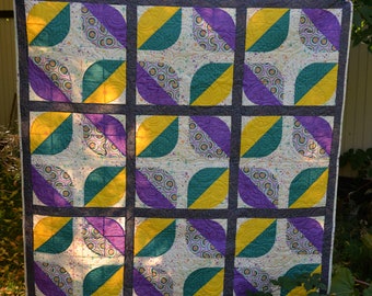 Edredón, Edredón hecho a mano, Edredón moderno, Manta, Edredón de tela rosa Tula, Regalo, Patchwork