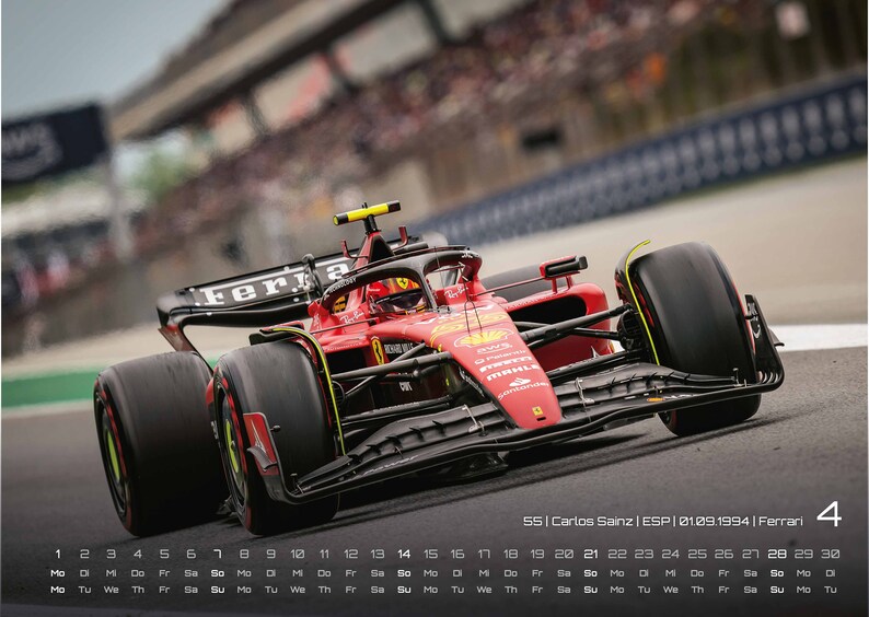 Formula 1 Grand Prix 2024 F1 Calendar DIN A3 Etsy