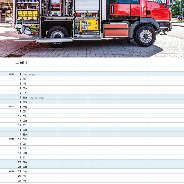 Firefighter Calendar 2024 Etsy