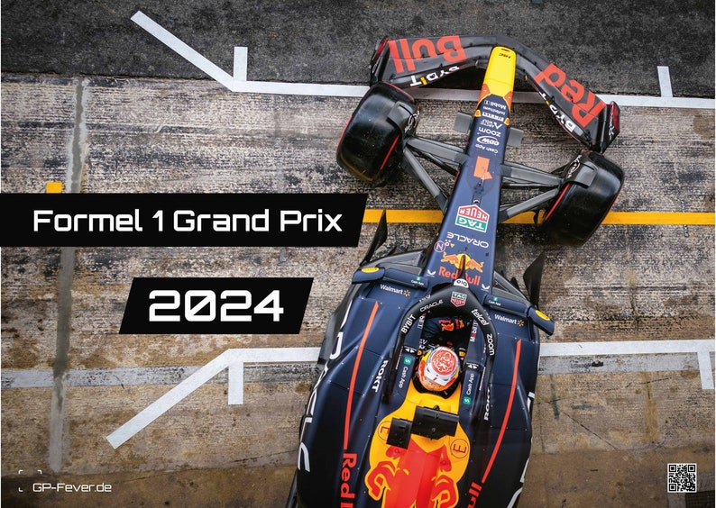 Formula 1 Grand Prix 2024 F1 Calendar DIN A3 Etsy