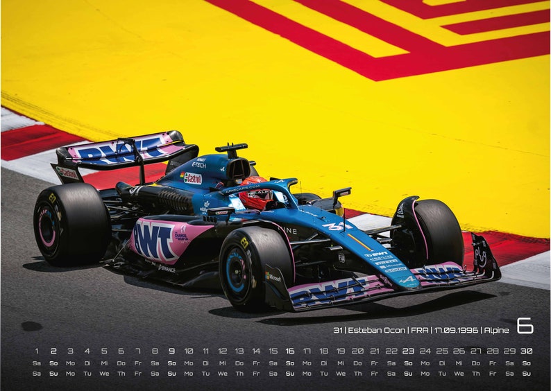 Formula 1 Grand Prix 2024 F1 Calendar DIN A3 Etsy