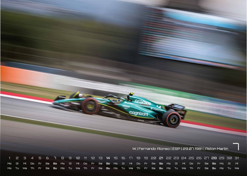 Formula 1 Grand Prix 2024 F1 Calendar DIN A3 Etsy