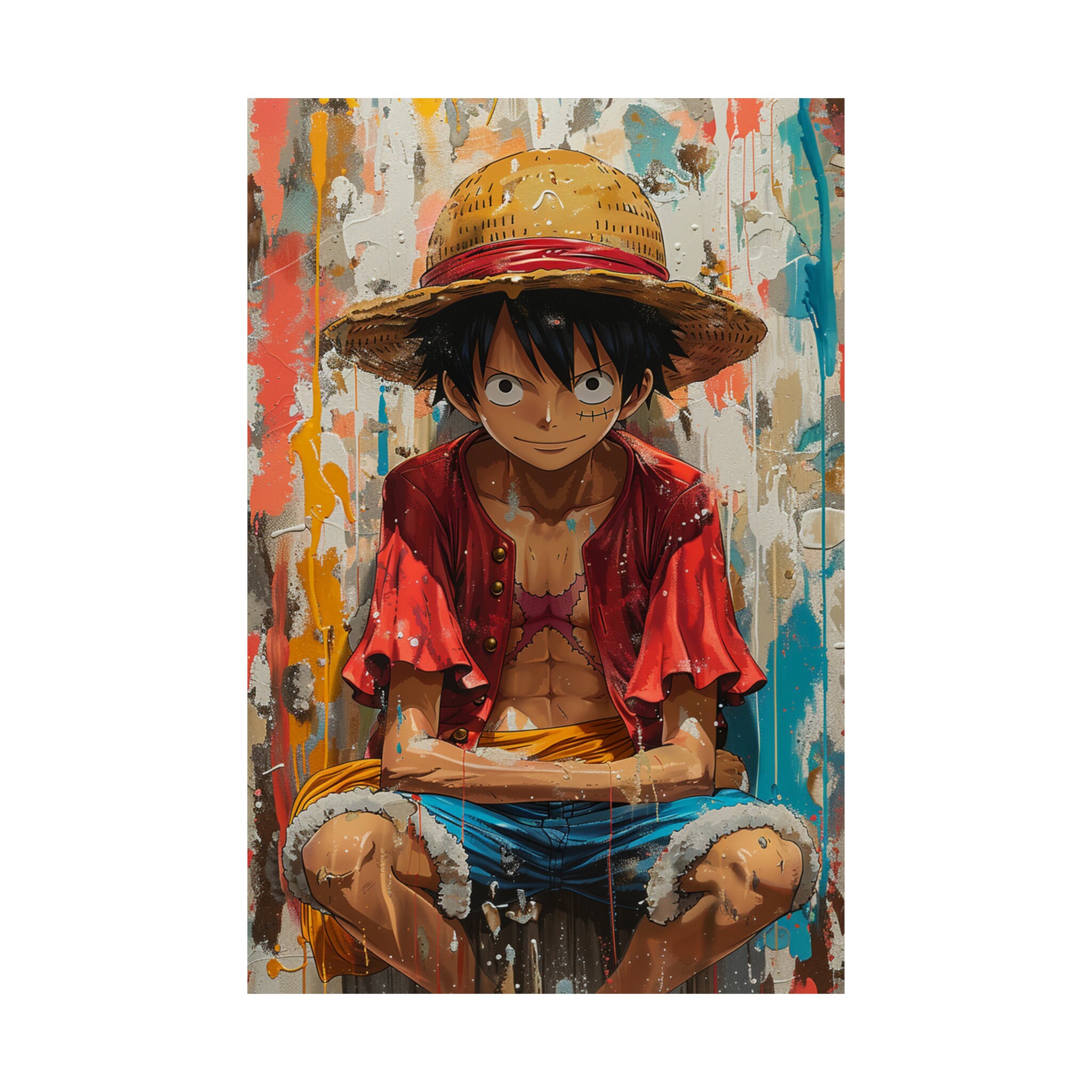 Monkey D. Luffy Poster One Piece Anime Wall Art Mangainspired Decor