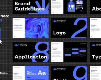 Canva ブランドガイドライン テンプレート:「モダン」