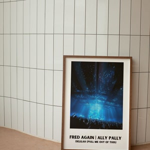 Fred Again.. Digital Print Bundle Ally Pally Set Delilah pull me out of this Disco Typography Wall Art Lyric Art Work Digital image 4