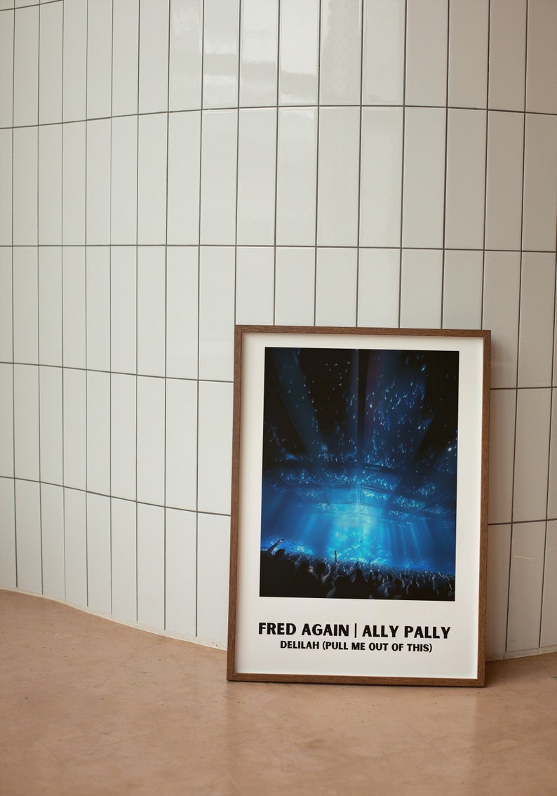 Fred Again.. Digital Print Bundle Ally Pally Set Delilah pull me out of this Disco Typography Wall Art Lyric Art Work Digital image 4