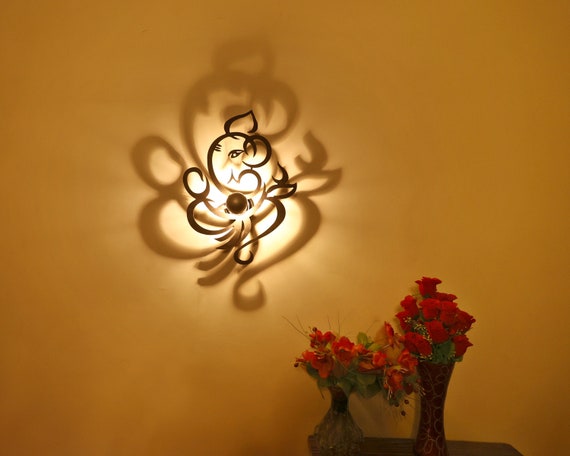 Lord ganesha wall sale light