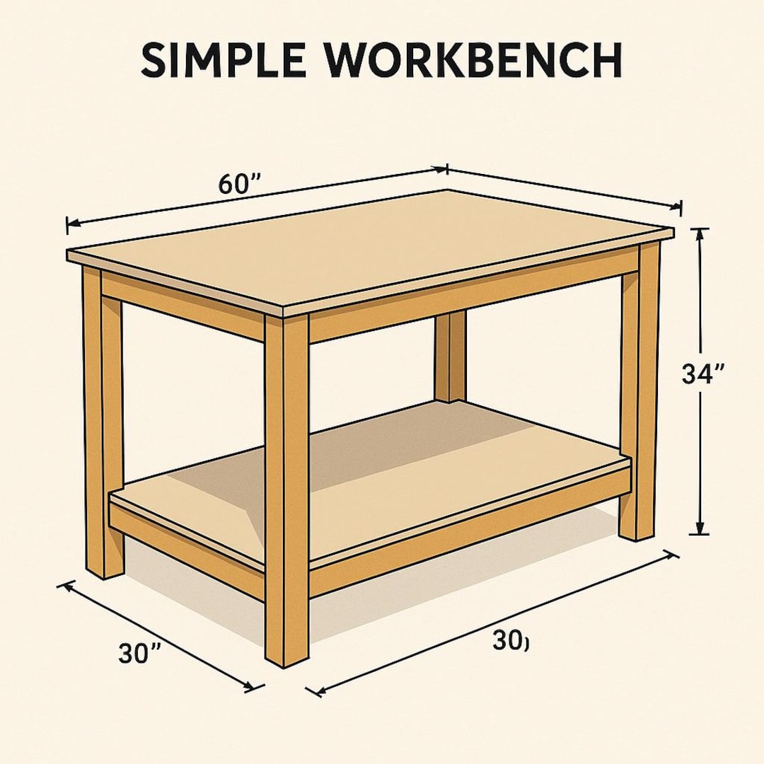 Simple Workbench Build Plan - Etsy UK