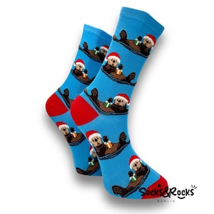 Chaussettes à motifs de loutre