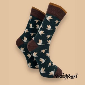 Duck socks | Flying Duck Socks | Birds Socks | Gift for bird lovers | animal socks | gift for animal lovers socks| funny socks | gift idea