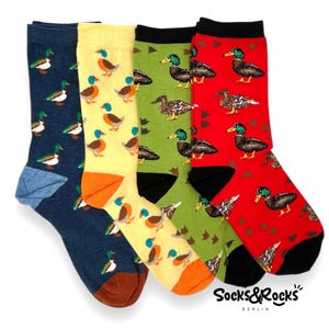 Duck Socks | Bird Socks | Funny Socks | unisex socks | 4 Pack Bundle Socks | Animal Socks | Woman Socks | Man Socks
