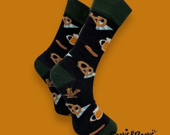 Beer Pretzel Socks