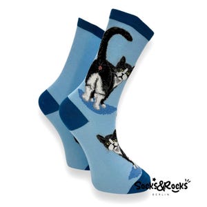 Katzen-Socken | Lustige Katzensocken | Tier Socken | Geschenk für Katzenliebhaber | süße Katzensocken | Kätzchen Socken | lustige Männersocken | Katzen Hintern witzig