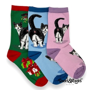 Lustige Katzensocken