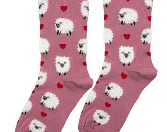 Sheep with hearts Socks